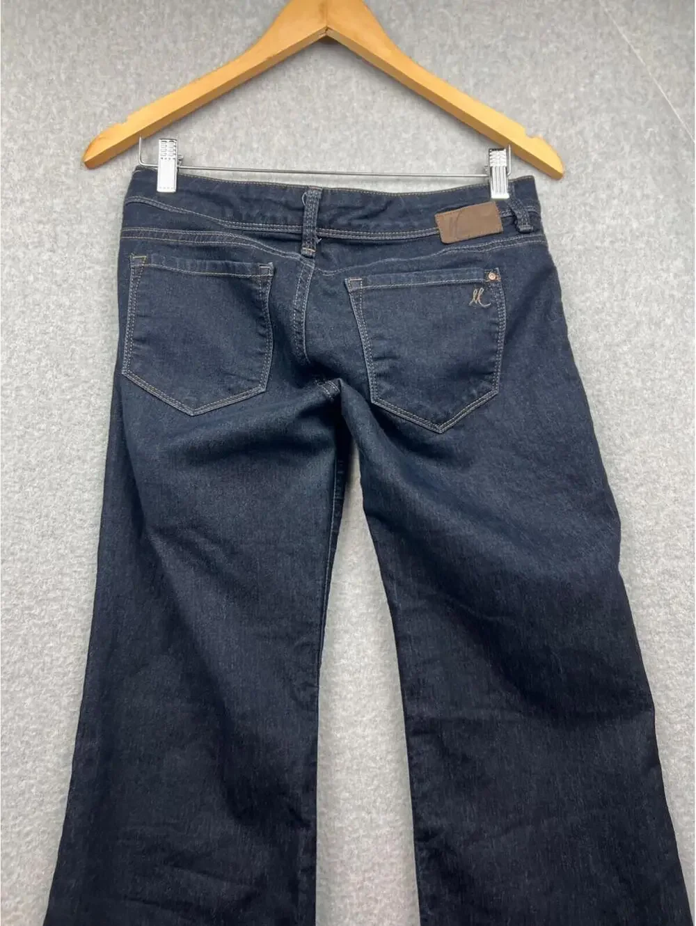 Y2k 90s Mavi Cora Wide Boot Cut Denim Jeans Womens Size 26 X 32  Dark Wash